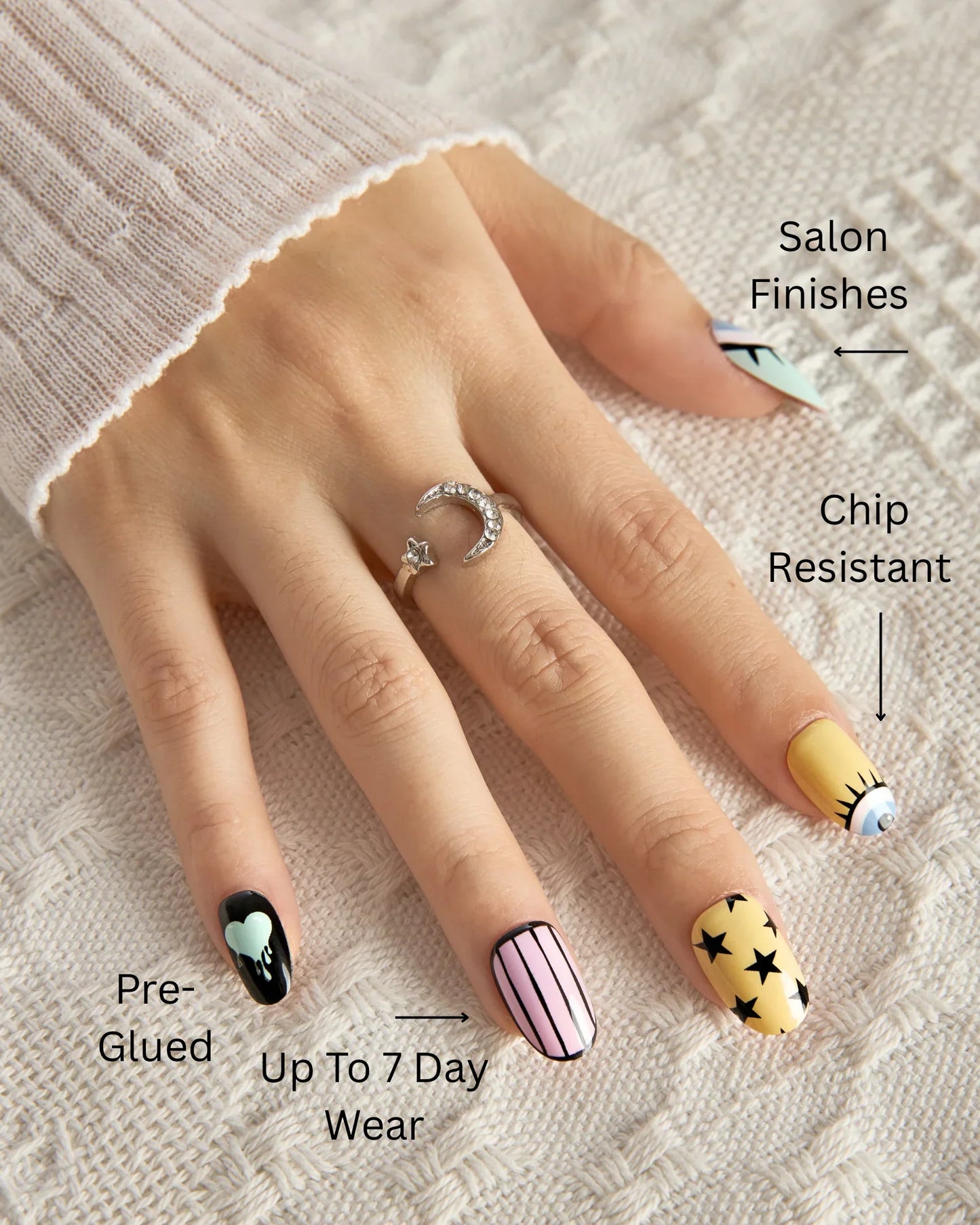 Panic – Abstract Emotion Press-On Nails - ZOEWHO?