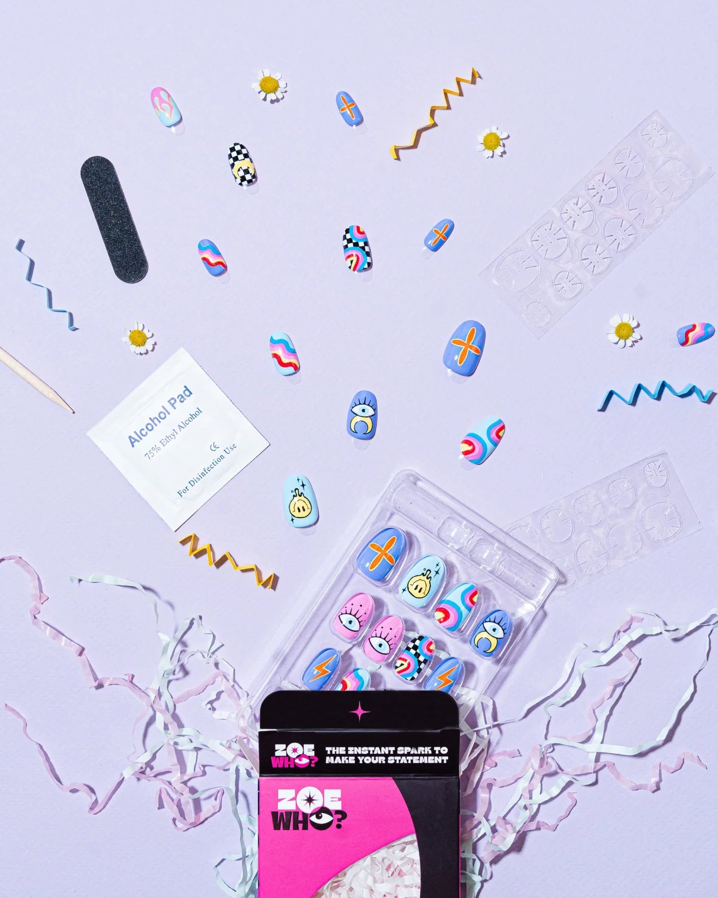 Chaos – Multicolor Press-On Nails - ZOEWHO?
