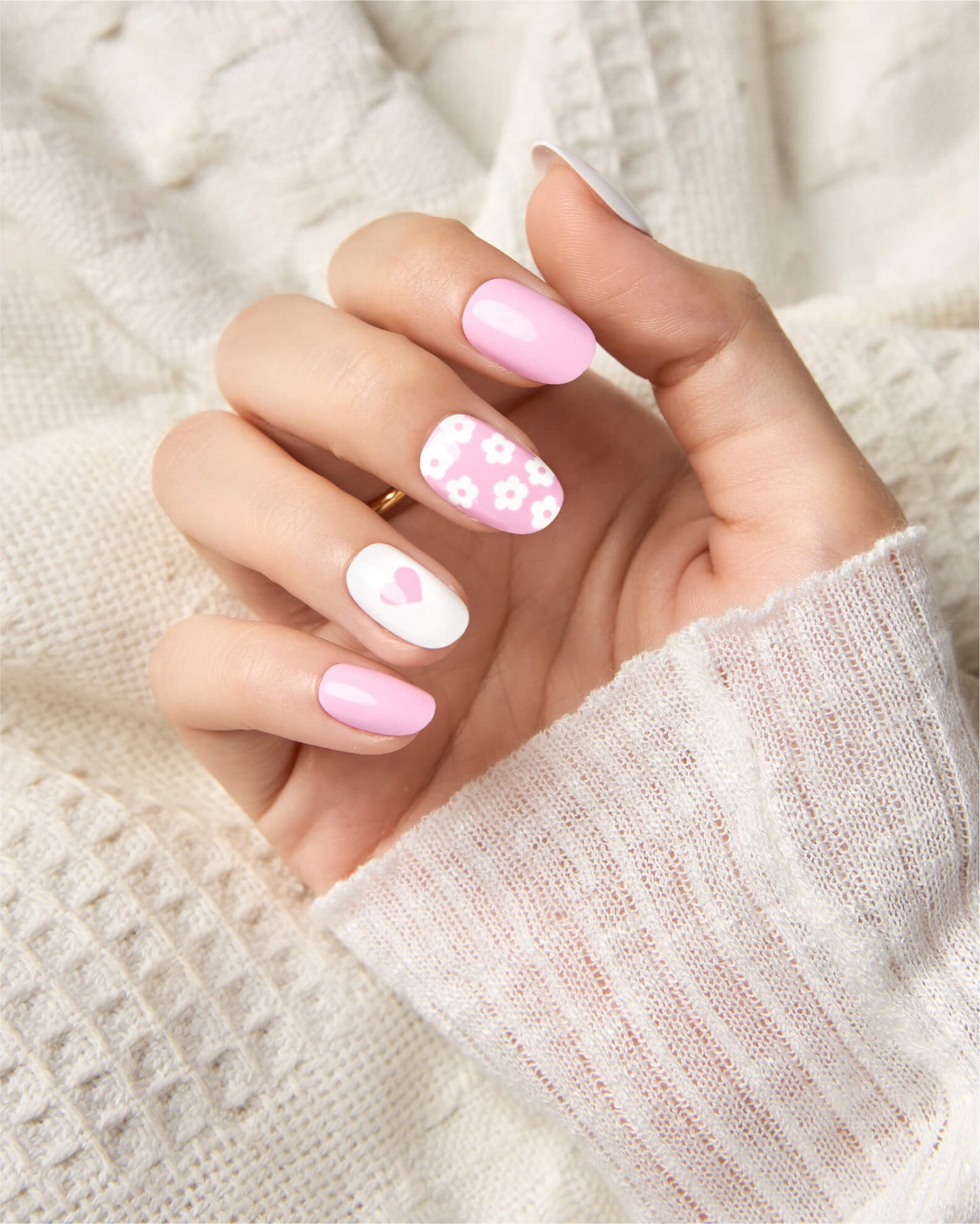 Open heart - Blush Mauve Press-On Nails - ZOEWHO?
