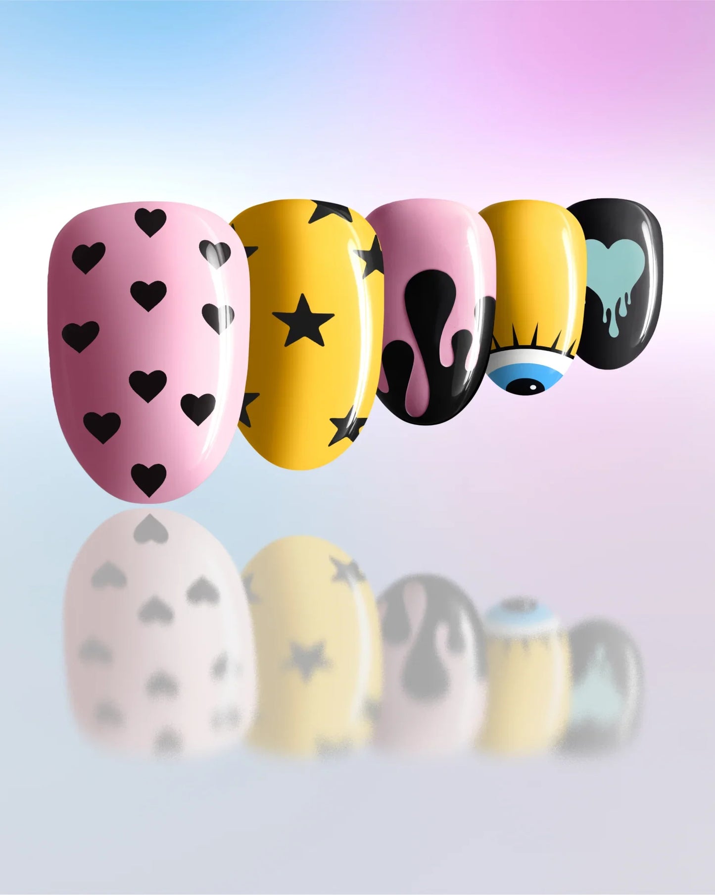 Panic – Abstract Emotion Press-On Nails - ZOEWHO?