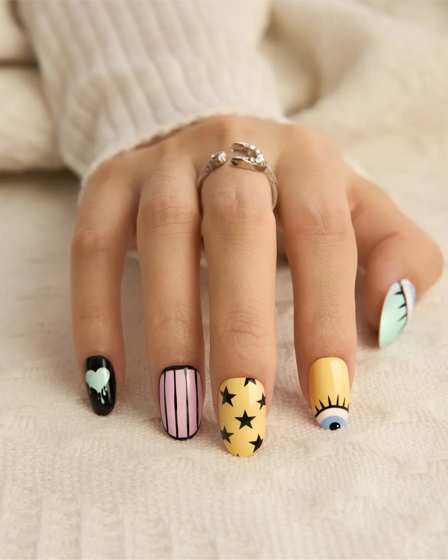Panic – Abstract Emotion Press-On Nails - ZOEWHO?