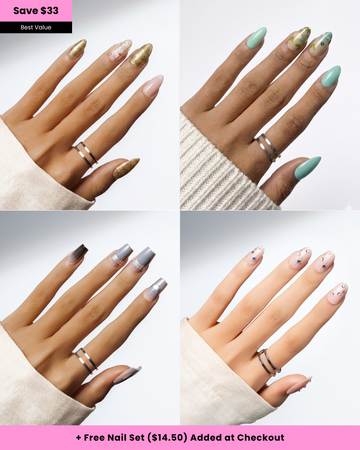 Still Morning | 4-Piece Press-On Nail Bundle