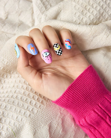 Chaos – Multicolor Press-On Nails - ZOEWHO?