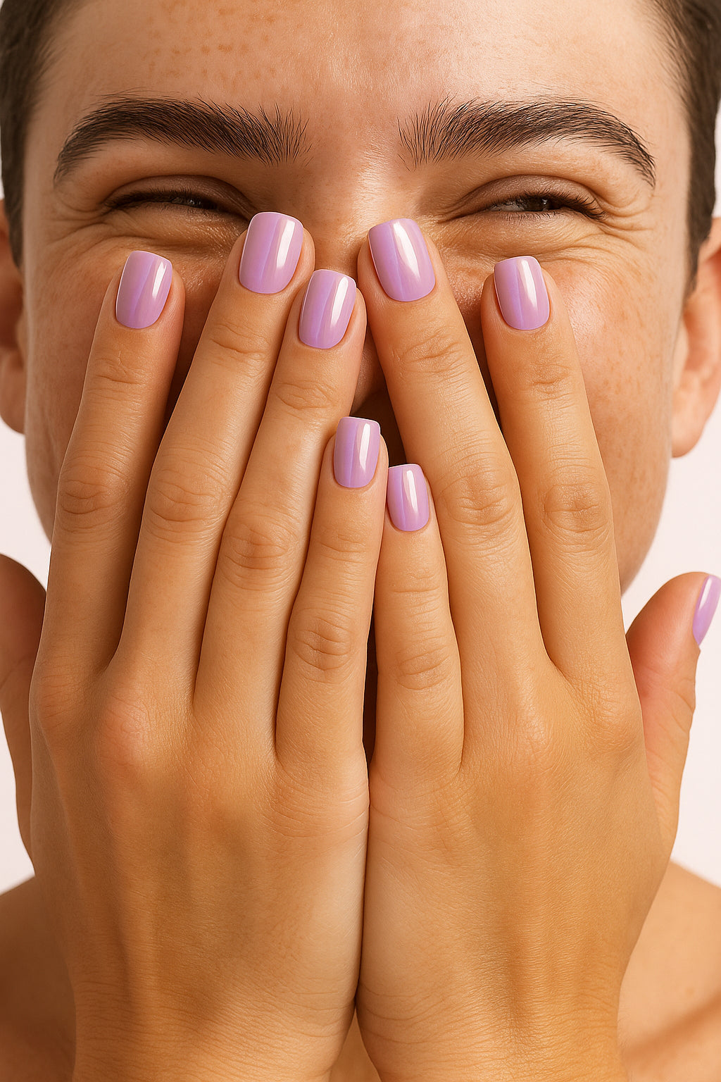 Sunset Aura – Luminous Chrome Press-On Nails