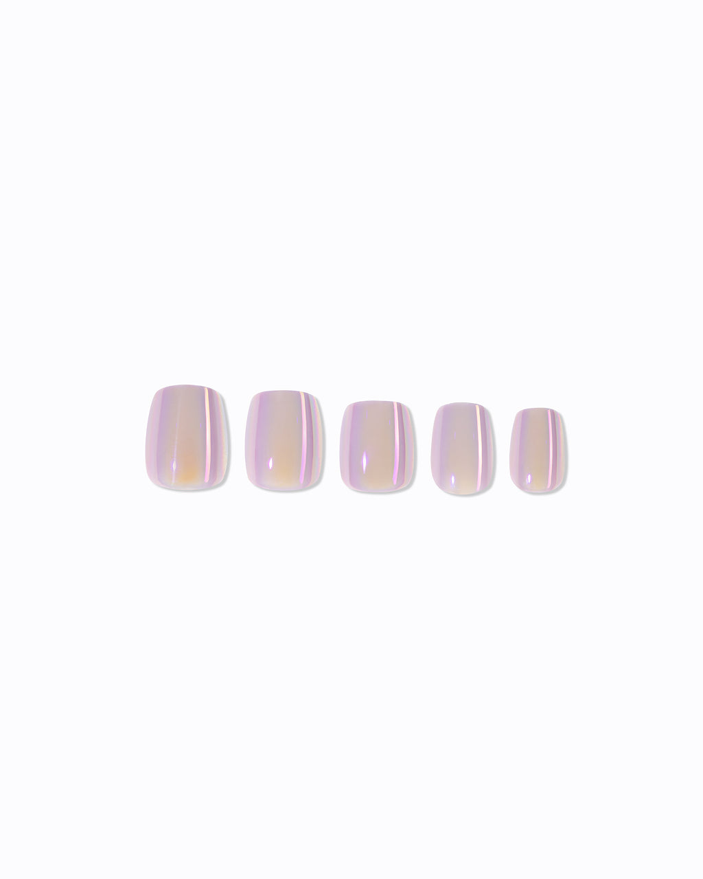 Sunset Aura – Luminous Chrome Press-On Nails