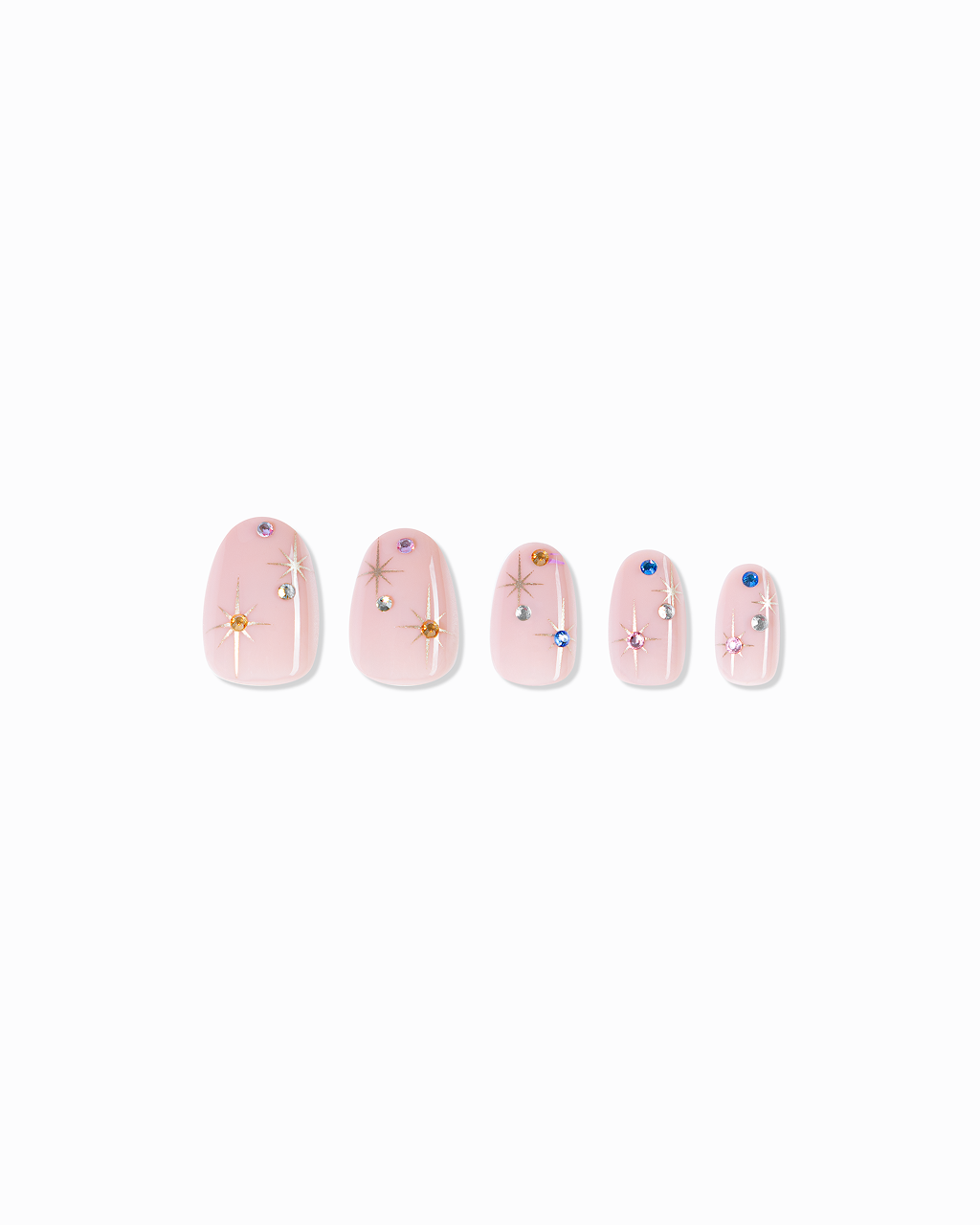 Dew Drop – Gemstone Blush Press-On Nails