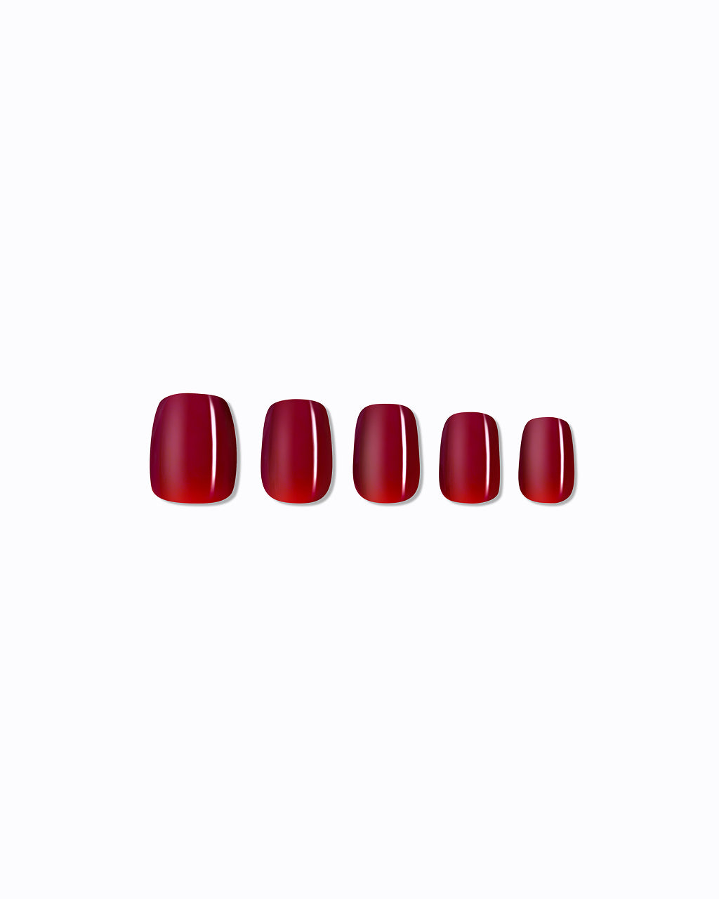 Red Mirage – Garnet Chrome Press-On Nails
