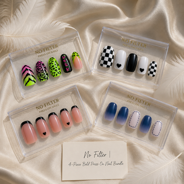 No Filter | 4-Piece Bold Press-On Nail Bundle