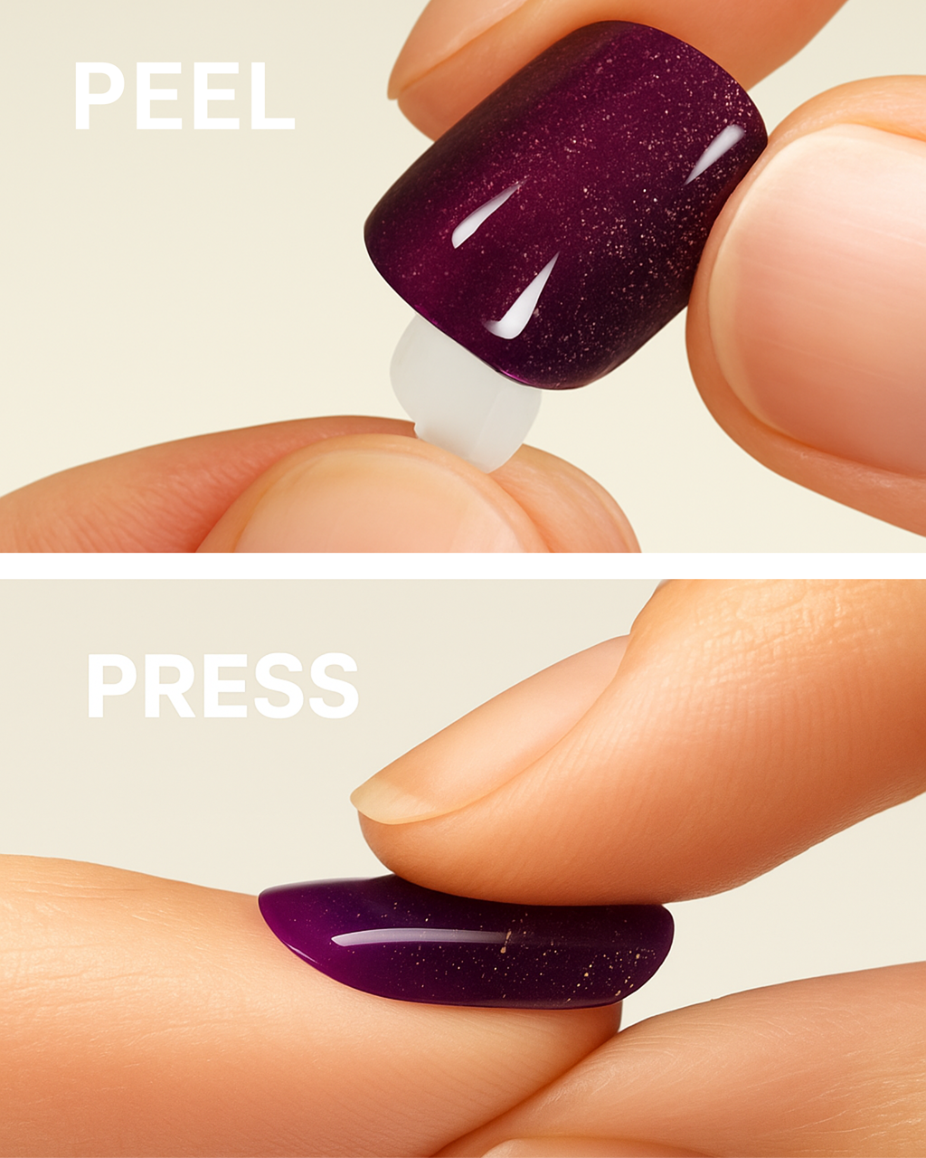 Opal Haze – Luminous Chrome Press-On Nails