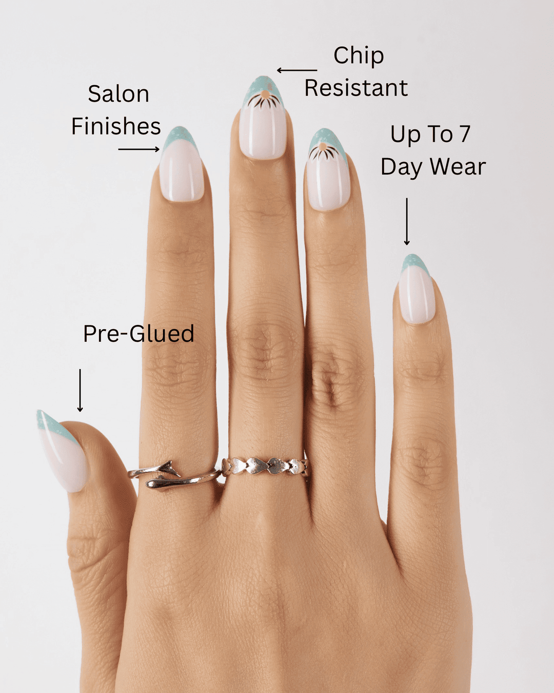 Hope in the Air – French Tip Press-On Nails - ZOEWHO?