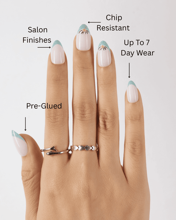 Hope in the Air – French Tip Press-On Nails - ZOEWHO?