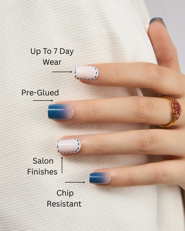 Emptiness – Blue Cloudy Sky Press-On Nails - ZOEWHO?