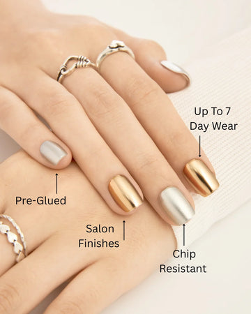 The Gentle Touch Bundle – 4 Soft-Toned Nail Sets - ZOEWHO?