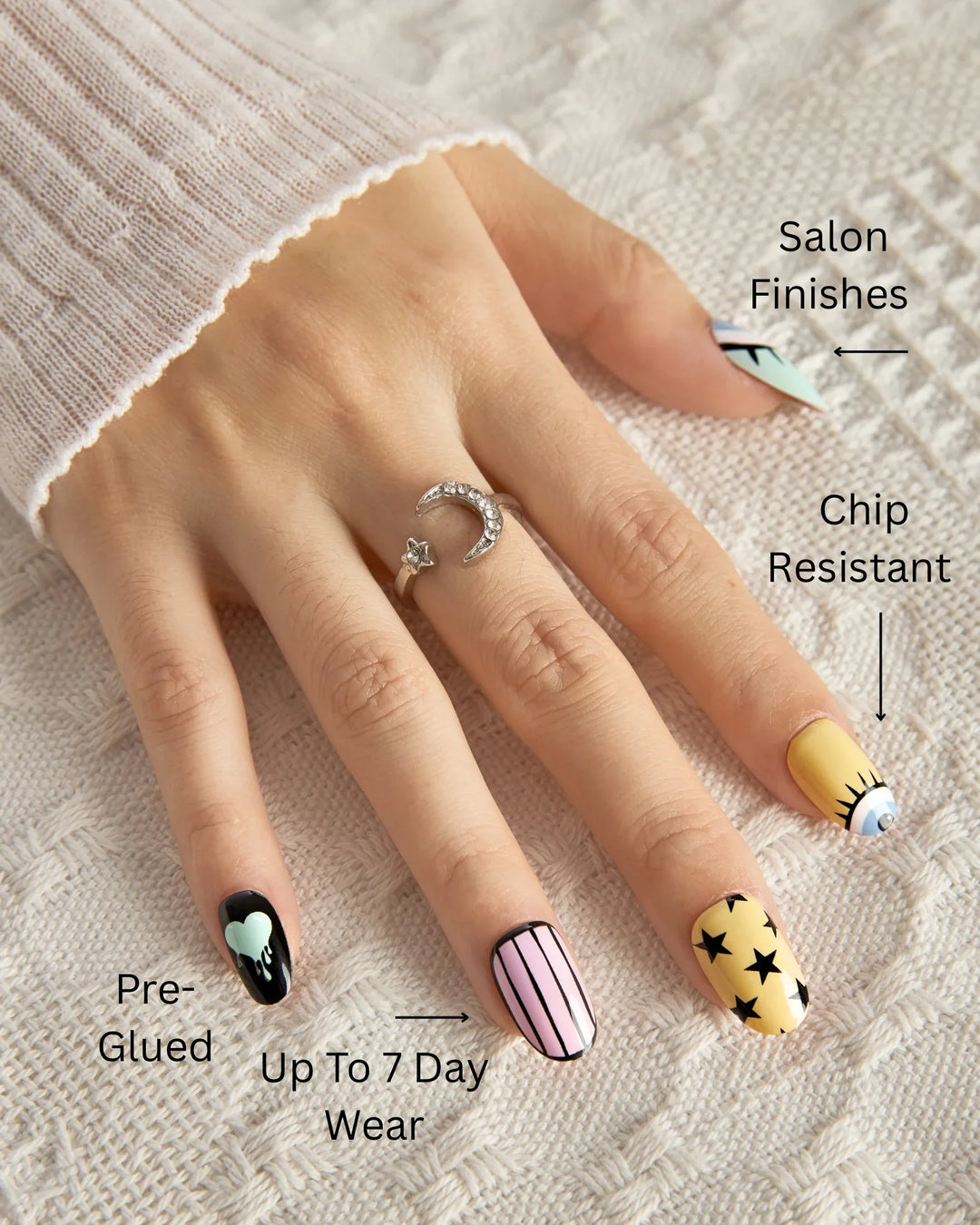 Panic – Abstract Emotion Press-On Nails - ZOEWHO?