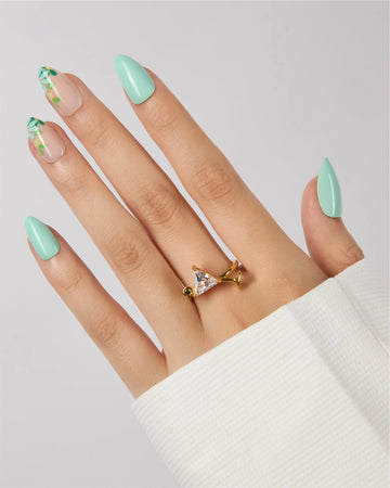 Breathe in Breathe out – Mint Green Press-On Nails - ZOEWHO?
