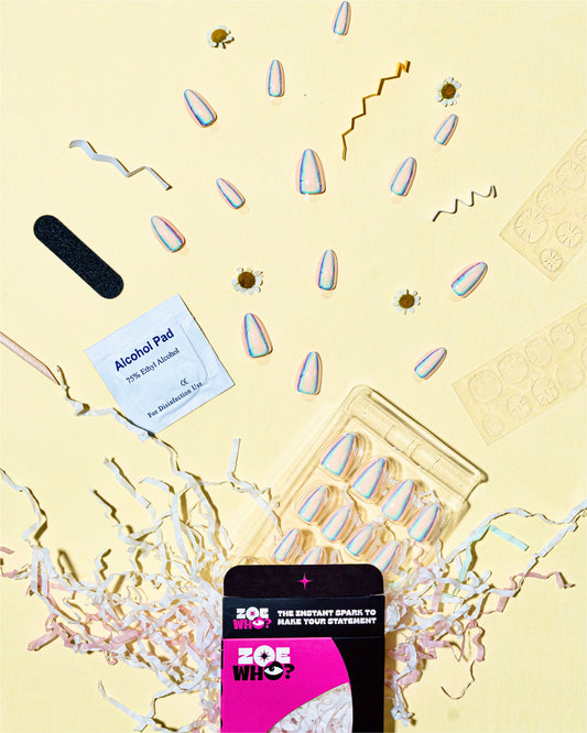 Bright Your Side – Holographic Chrome Press-On Nails