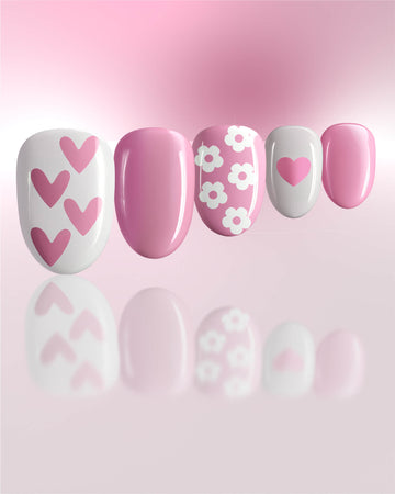 Open heart - Blush Mauve Press-On Nails - ZOEWHO?
