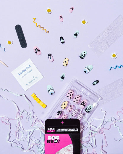 Panic – Abstract Emotion Press-On Nails - ZOEWHO?
