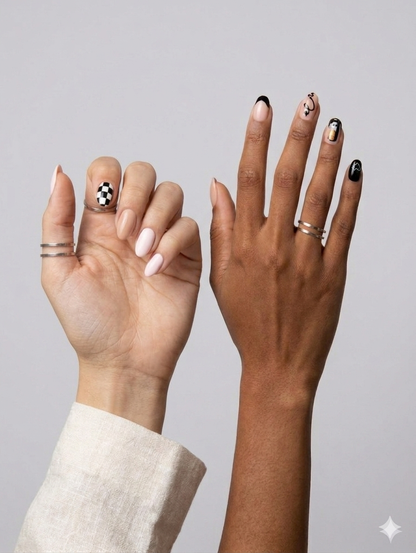 Loud Quiet | 4-Piece Bold Press-On Nail Bundle