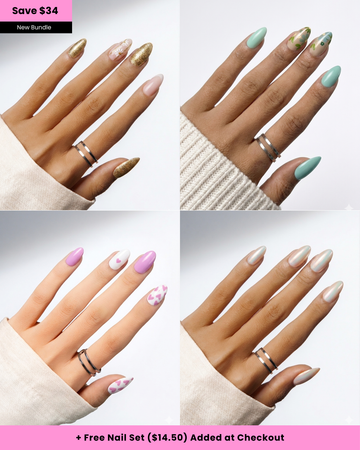 Soft Landing | 4-Piece Press-On Nail Bundle
