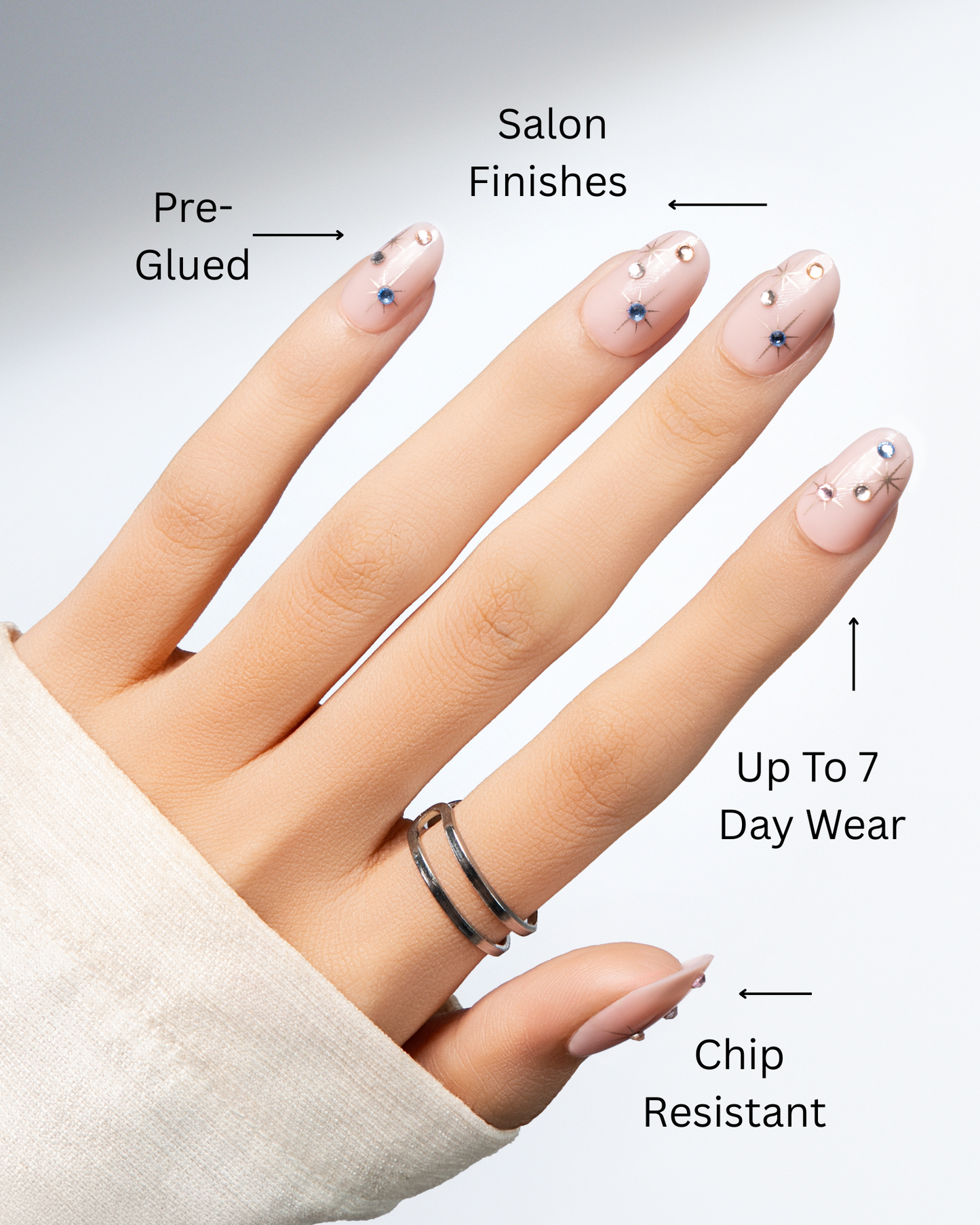 Still Morning | 4-Piece Press-On Nail Bundle