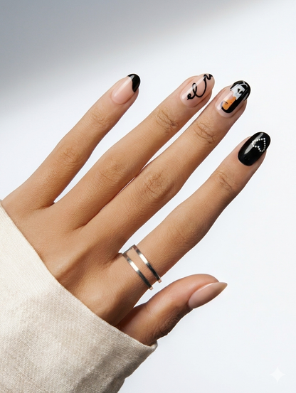 Loud Quiet | 4-Piece Bold Press-On Nail Bundle