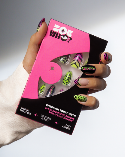 Raw Energy | 4-Piece Bold Press-On Nail Bundle