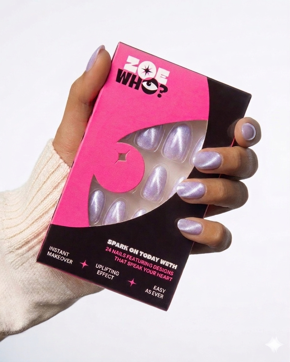 Soft Glow | 4-Piece Chrome Press-On Nail Bundle