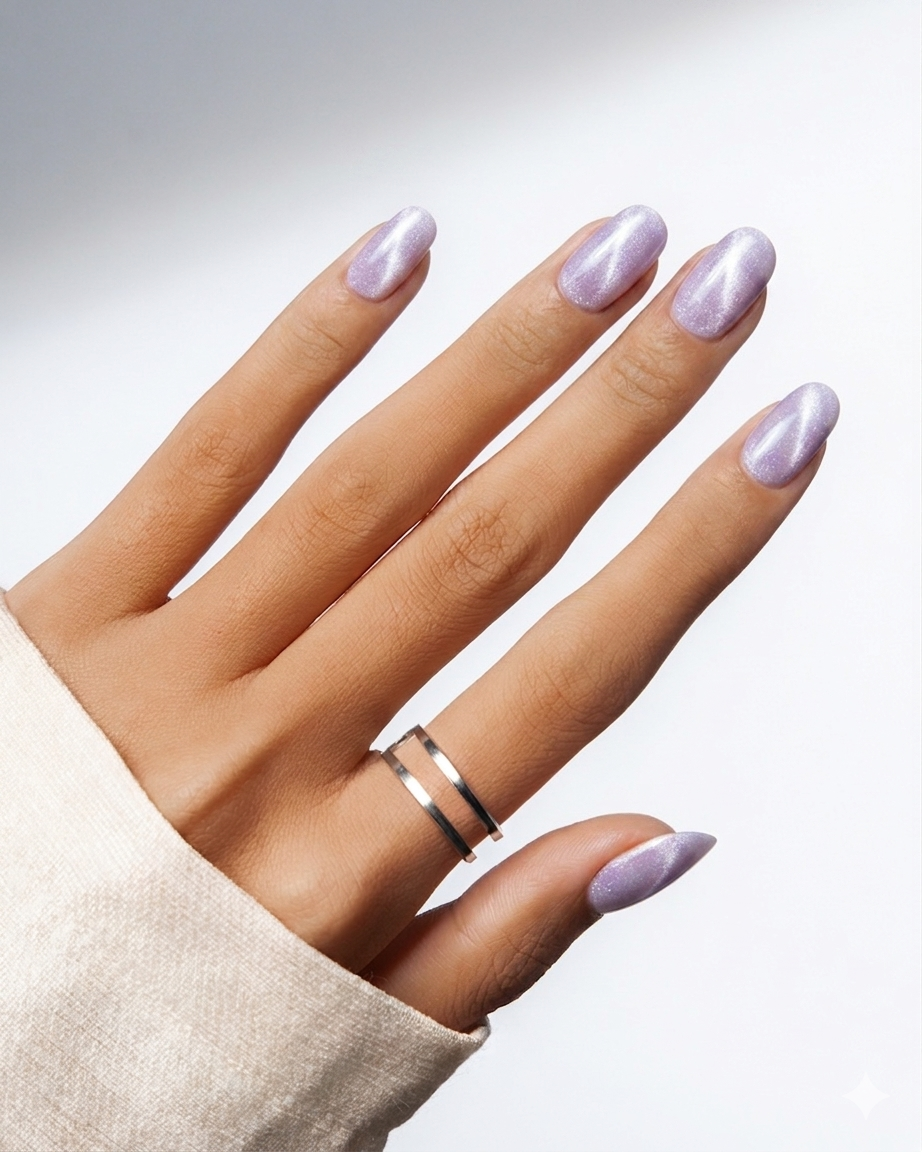 Soft Glow | 4-Piece Chrome Press-On Nail Bundle