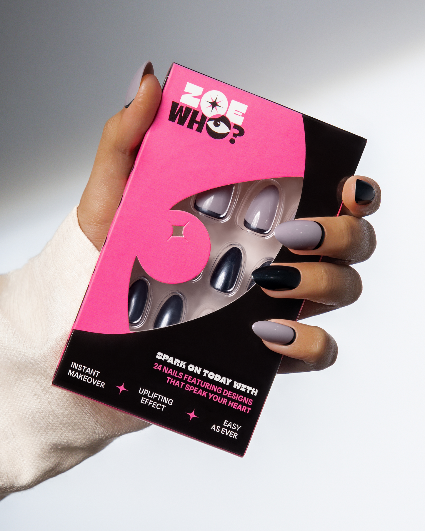 Soft Glow | 4-Piece Chrome Press-On Nail Bundle