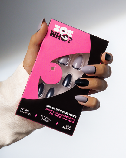 Soft Glow | 4-Piece Chrome Press-On Nail Bundle