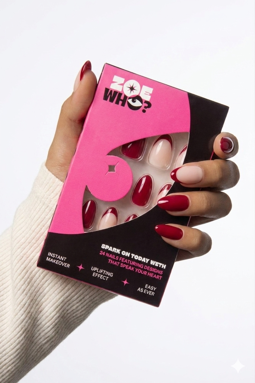 Raw Energy | 4-Piece Bold Press-On Nail Bundle