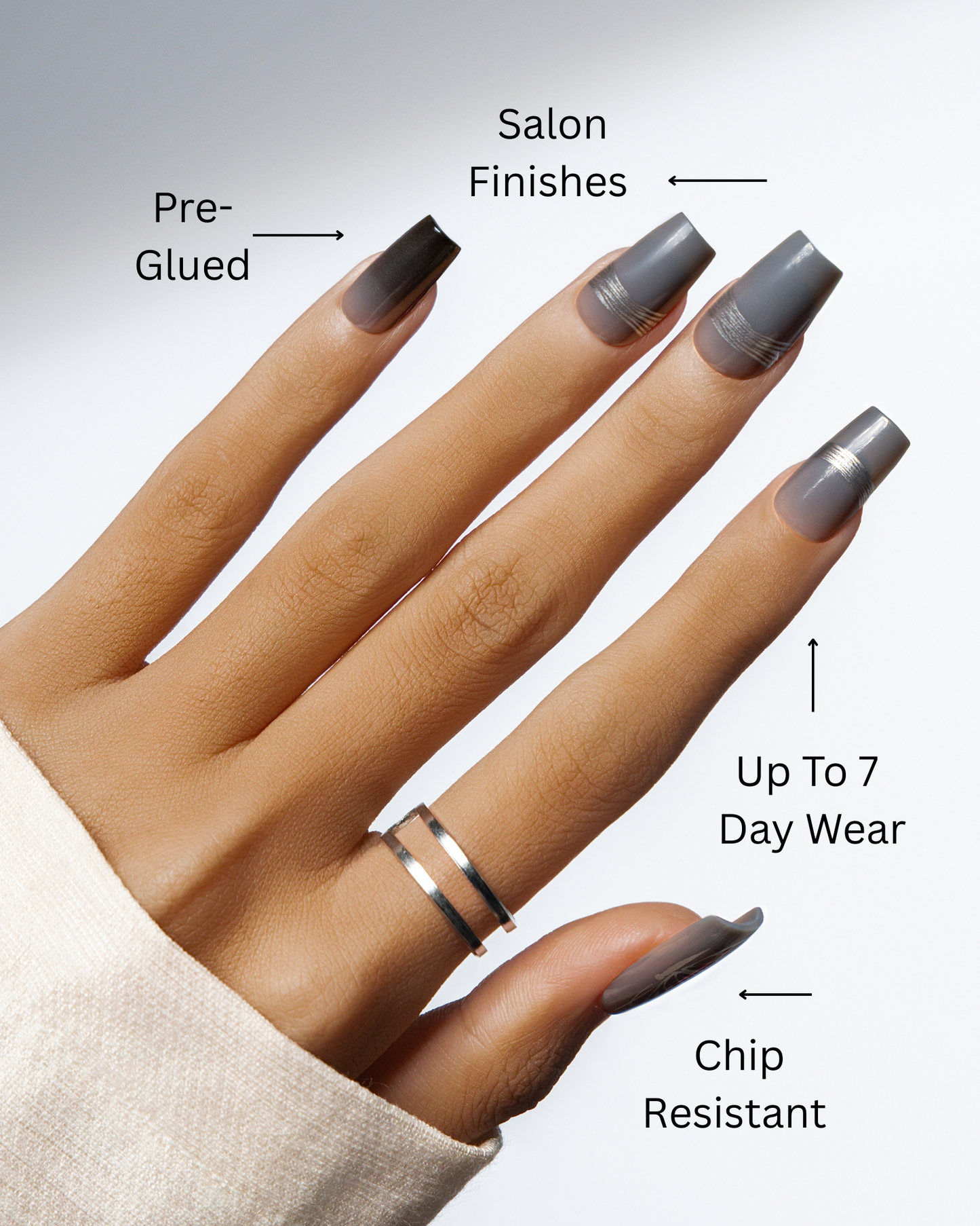 Still Morning | 4-Piece Press-On Nail Bundle