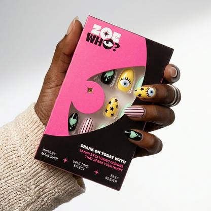 Raw Energy | 4-Piece Bold Press-On Nail Bundle