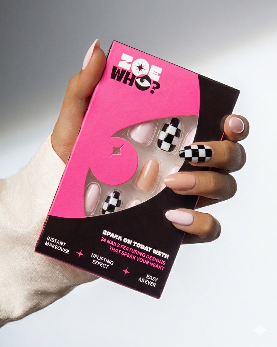 Loud Quiet | 4-Piece Bold Press-On Nail Bundle