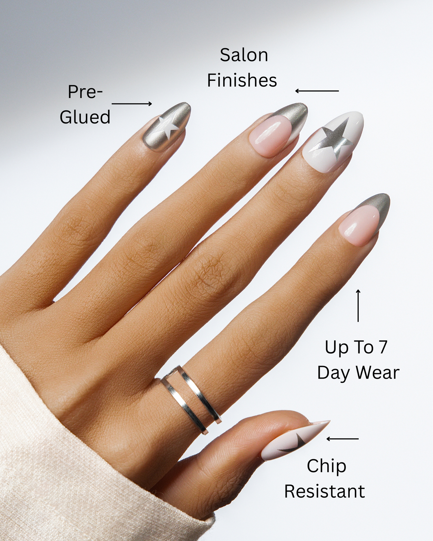 Quiet Romance | 4-Piece Press-On Nail Bundle